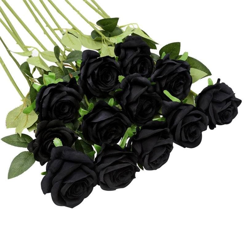 12-Pc Real-Touch Latex-Coated Silk Rose Bouquet