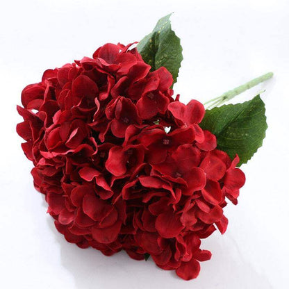5-Head Silk Artificial Hydrangea Bouquet