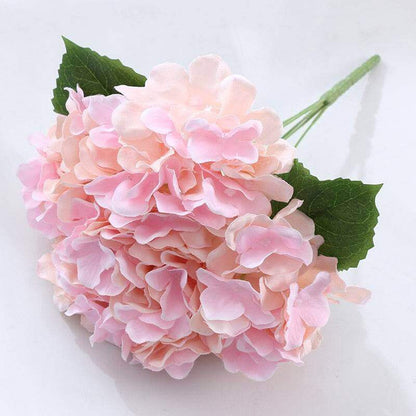 5-Head Silk Artificial Hydrangea Bouquet