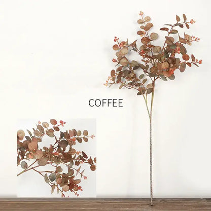 Lush Silk Artificial Eucalyptus Tree Stem Coffee
