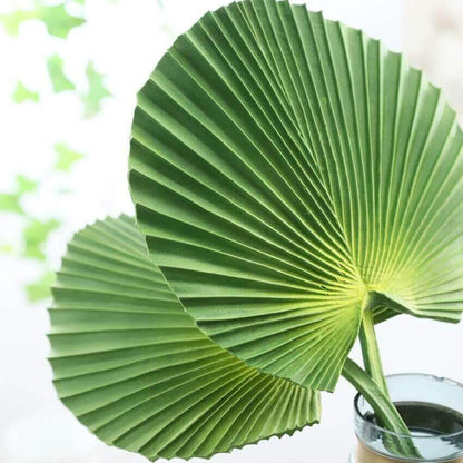 Artificial Real-Touch Fan Palm Leaves