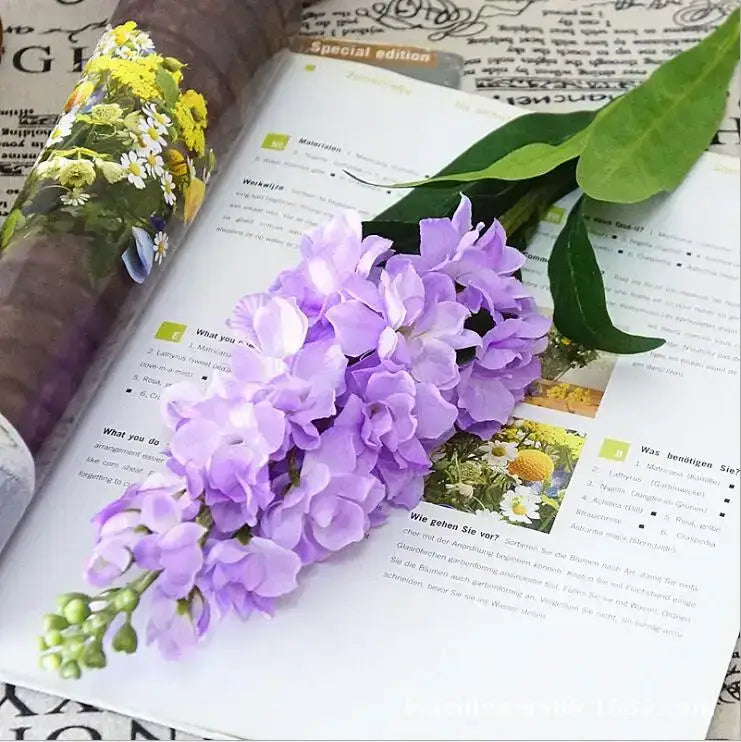 Artificial Hyacinth Violet Flower Stem Lavender