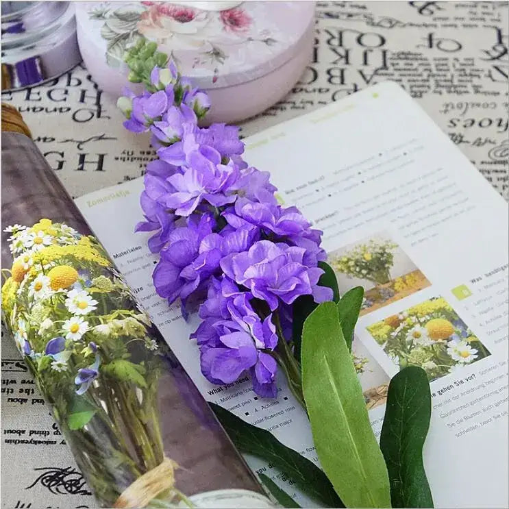 Artificial Hyacinth Violet Flower Stem Purple