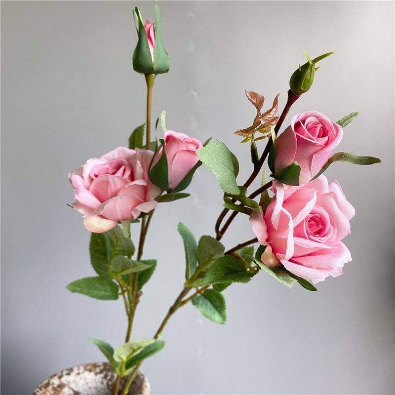 Delicate Silk Rose Stem Artificial Flowers