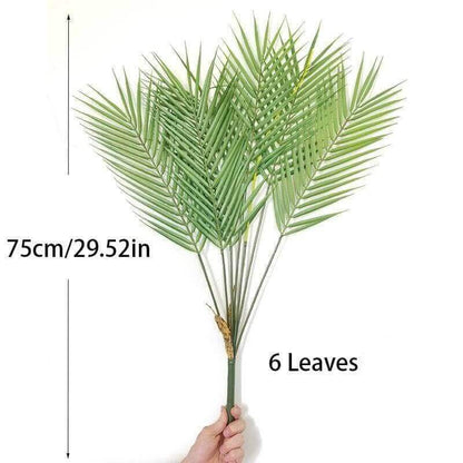 Green Real-Touch Latex Palm Branch