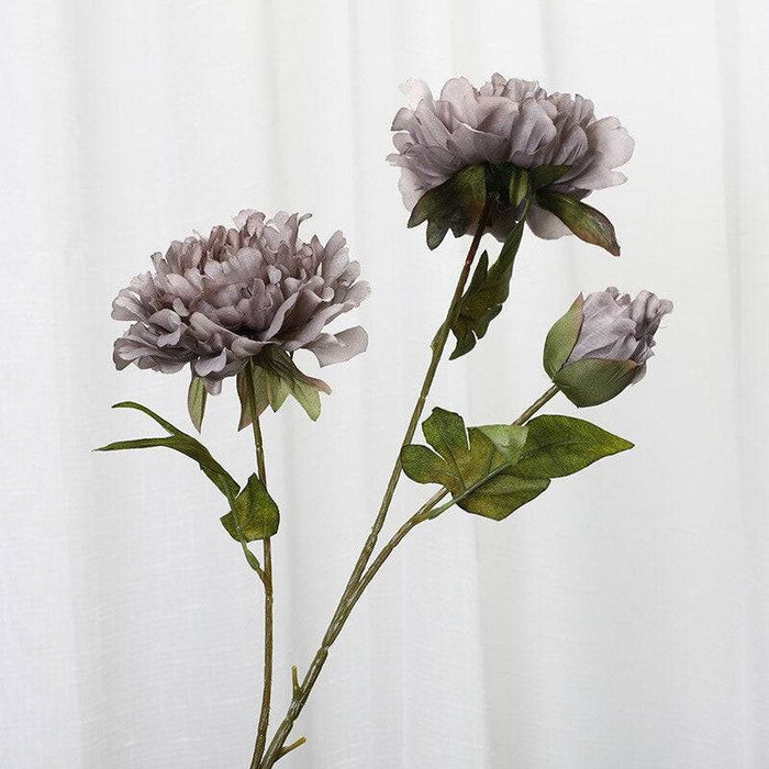 Peony 2 Blooms/1 bud Artificial Flowers Silk Peony AliExpress
