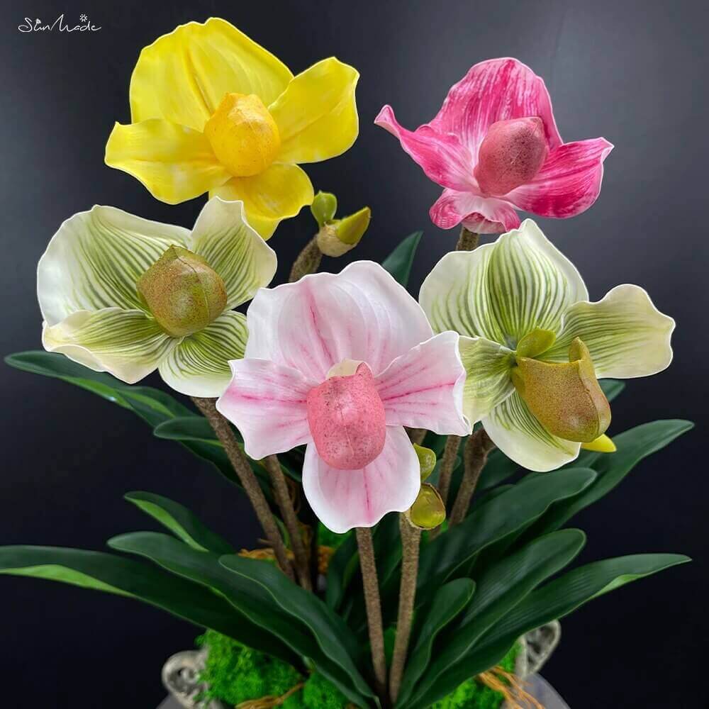 Pocket Orchid High-Quality Artificial Flowers Mixed