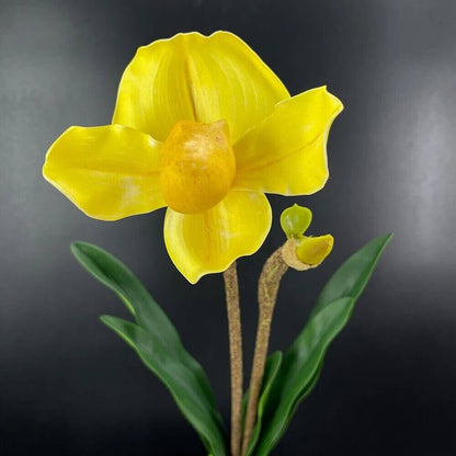 Pocket Orchid High-Quality Artificial Flowers Yellow
