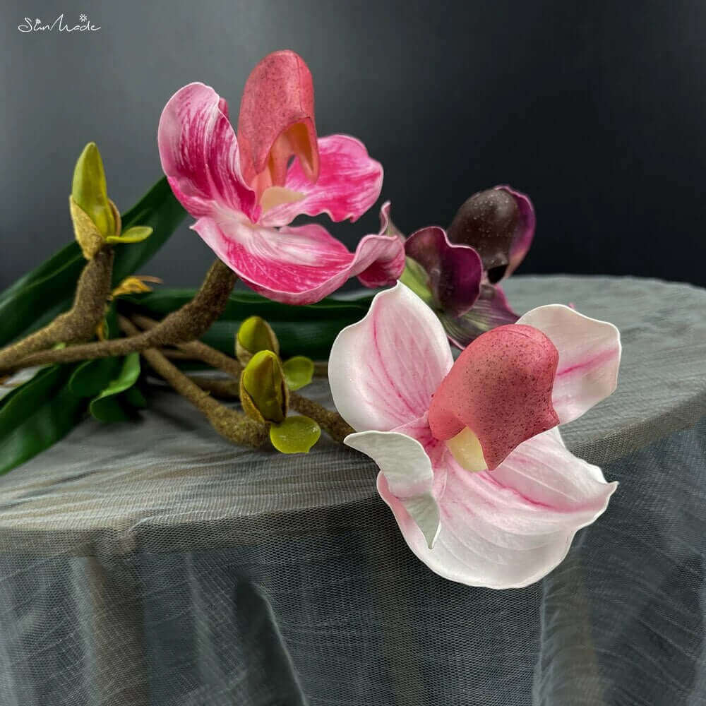 Pocket Orchid High-Quality Artificial Flowers on Table