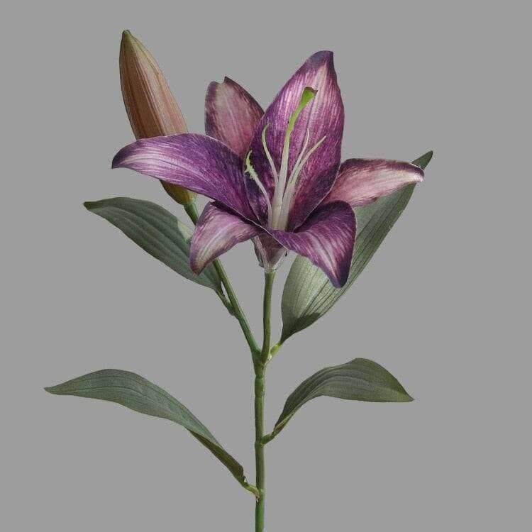 Retro Exotic Artificial Silk Lily Floral Stem