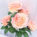 Small 5-Head Rose Silk Artificial Flowers Stem Silk Roses Jarown