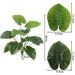 Artificial turtle back leaves plant with 12 heads, realistic green leaves in various styles, durable and low maintenance.