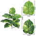 Artificial turtle back leaves plant featuring realistic green foliage, perfect for home or office decor.